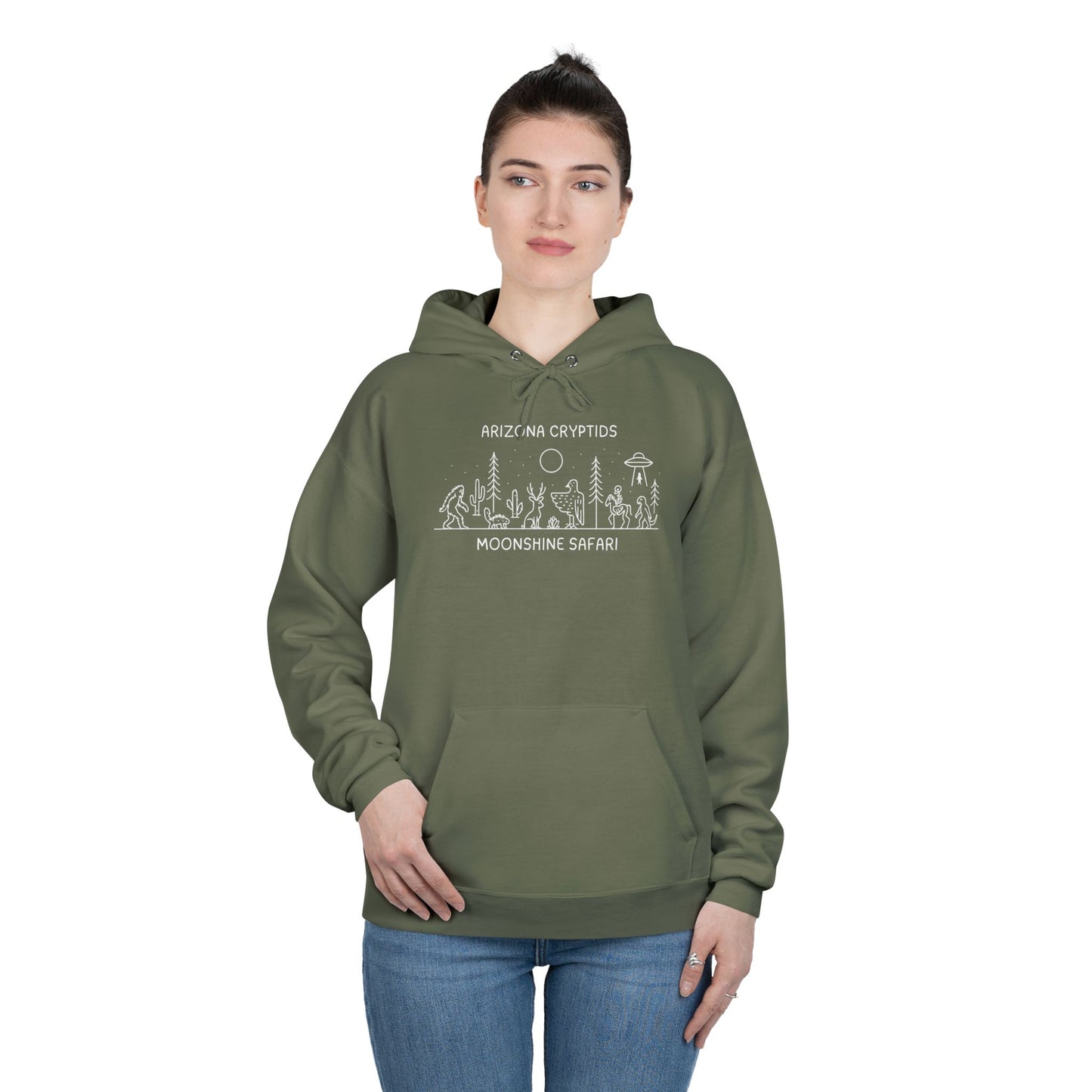 MoonShine Safari Arizona Cryptid Unisex  Pullover Hoodie Sweatshirt