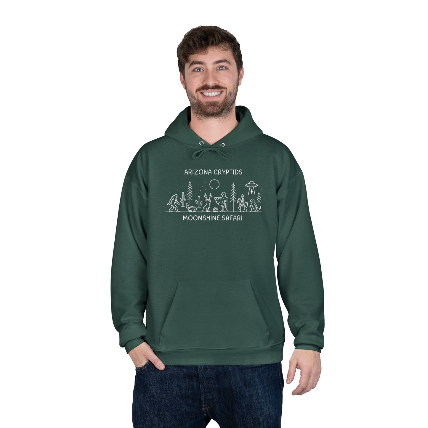 MoonShine Safari Arizona Cryptid Unisex  Pullover Hoodie Sweatshirt
