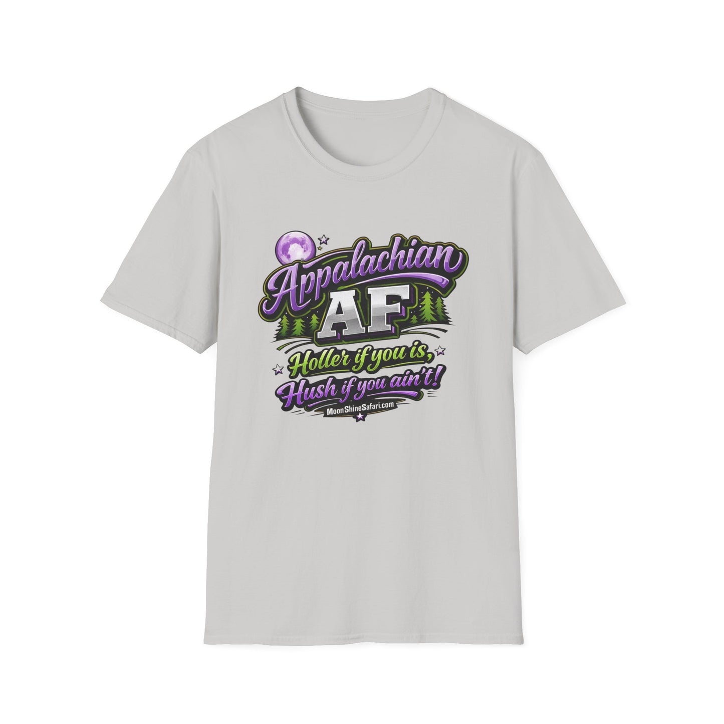 MoonShine Safari "Appalachian AF" Unisex Softstyle T-Shirt