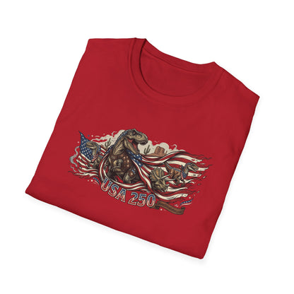 MoonShine Safari "USA 250- Dino" Unisex Softstyle T-Shirt