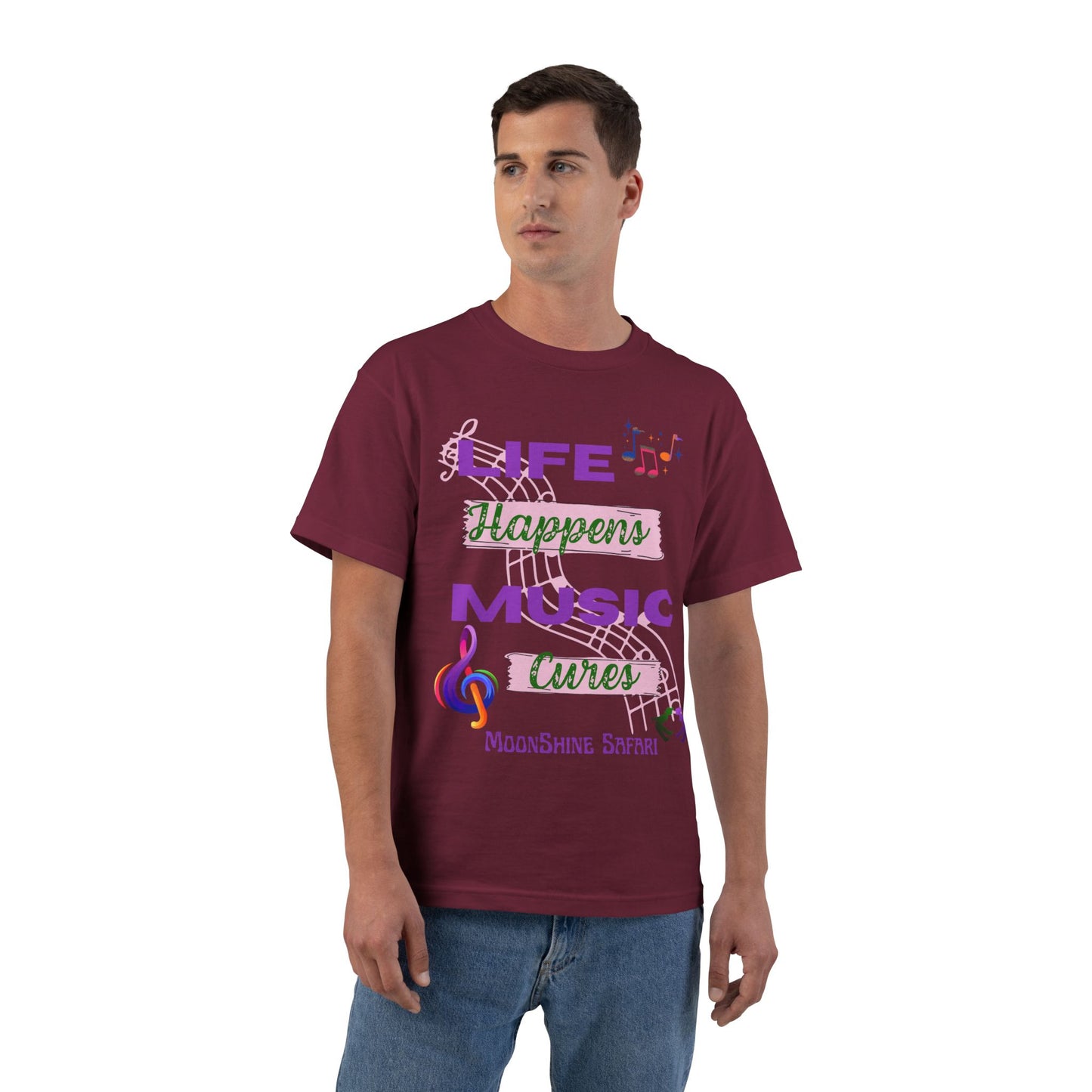 MoonShine Safari Music Cures Beefy-T®  Short-Sleeve T-Shirt