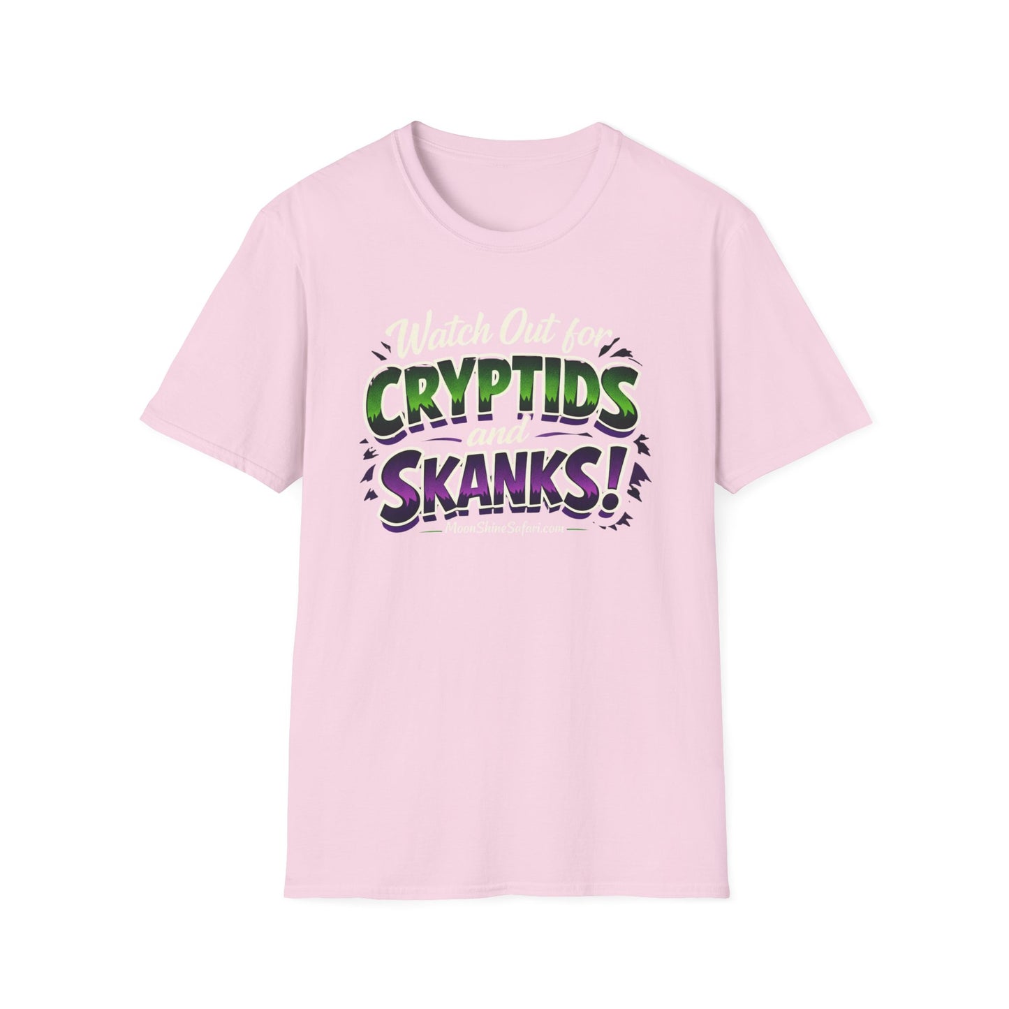 MoonShine Safari "Cryptids & Skanks" Unisex Softstyle T-Shirt