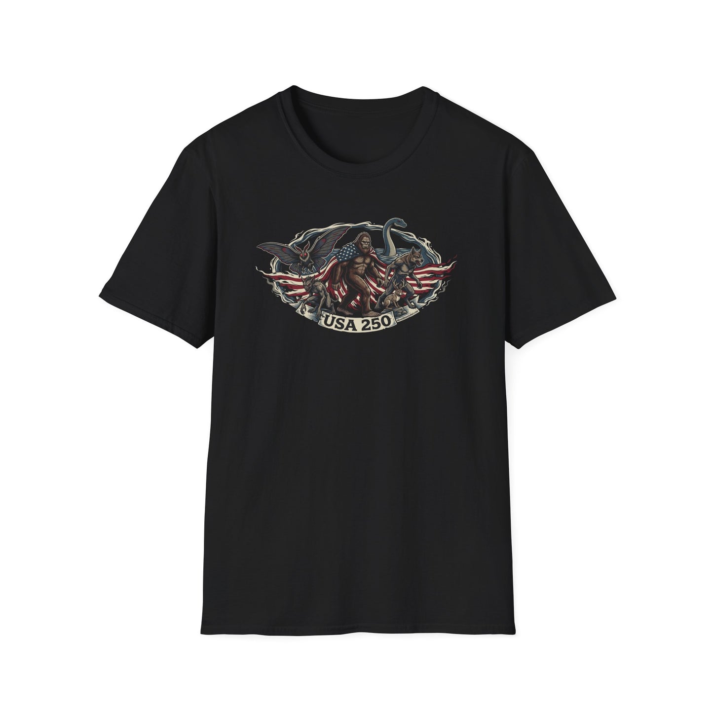 MoonShine Safari "USA 250- Cryptid Unisex Softstyle T-Shirt