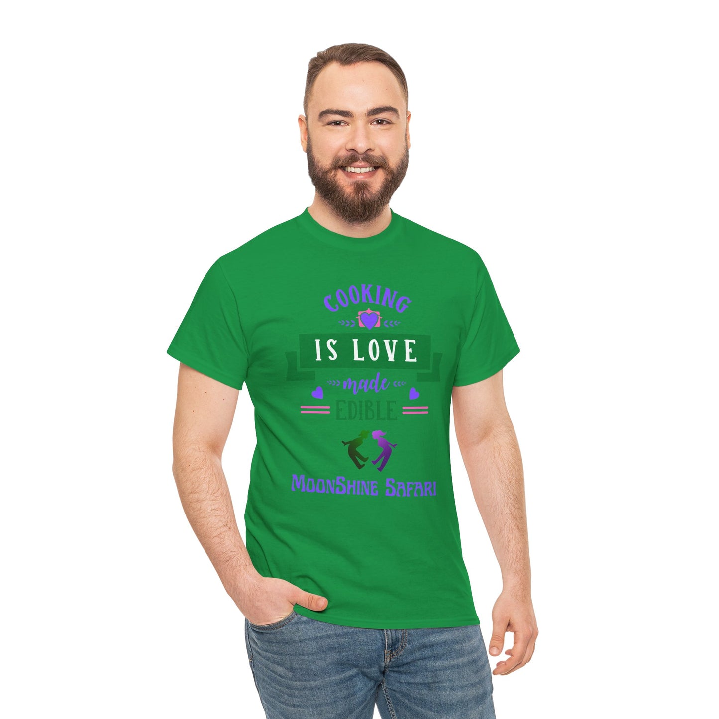 MoonShine Safari Cooking is Love Unisex Heavy Cotton Tee