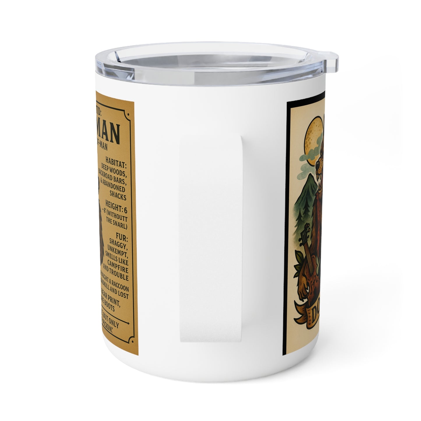 MoonShine Safari Cryptid Cup Collection [DogMan] Insulated Coffee Mug, 10oz