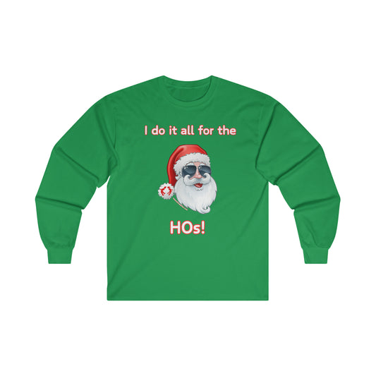 MoonShine Safari Festive Santa Ultra Cotton Long Sleeve Tee