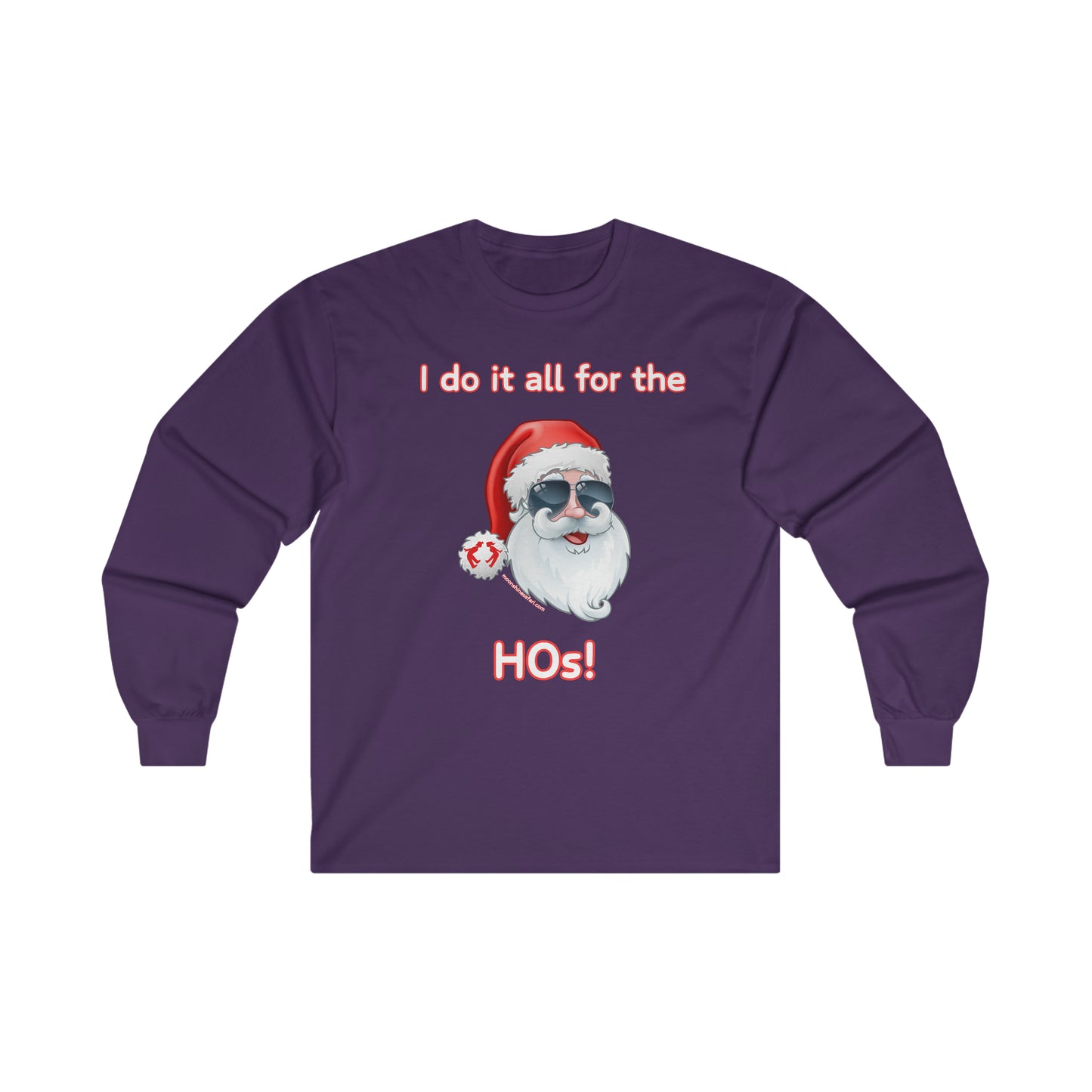 MoonShine Safari Festive Santa Ultra Cotton Long Sleeve Tee