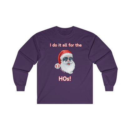 MoonShine Safari Festive Santa Ultra Cotton Long Sleeve Tee