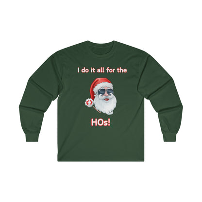 MoonShine Safari Festive Santa Ultra Cotton Long Sleeve Tee