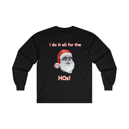 MoonShine Safari Festive Santa Ultra Cotton Long Sleeve Tee