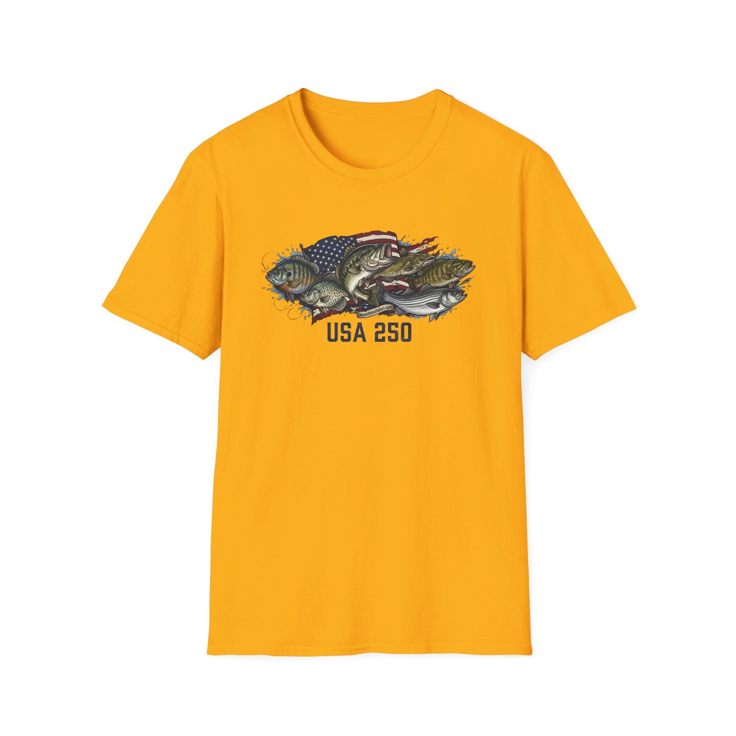 MoonShine Safari "USA 250 - Fish" Unisex Softstyle T-Shirt