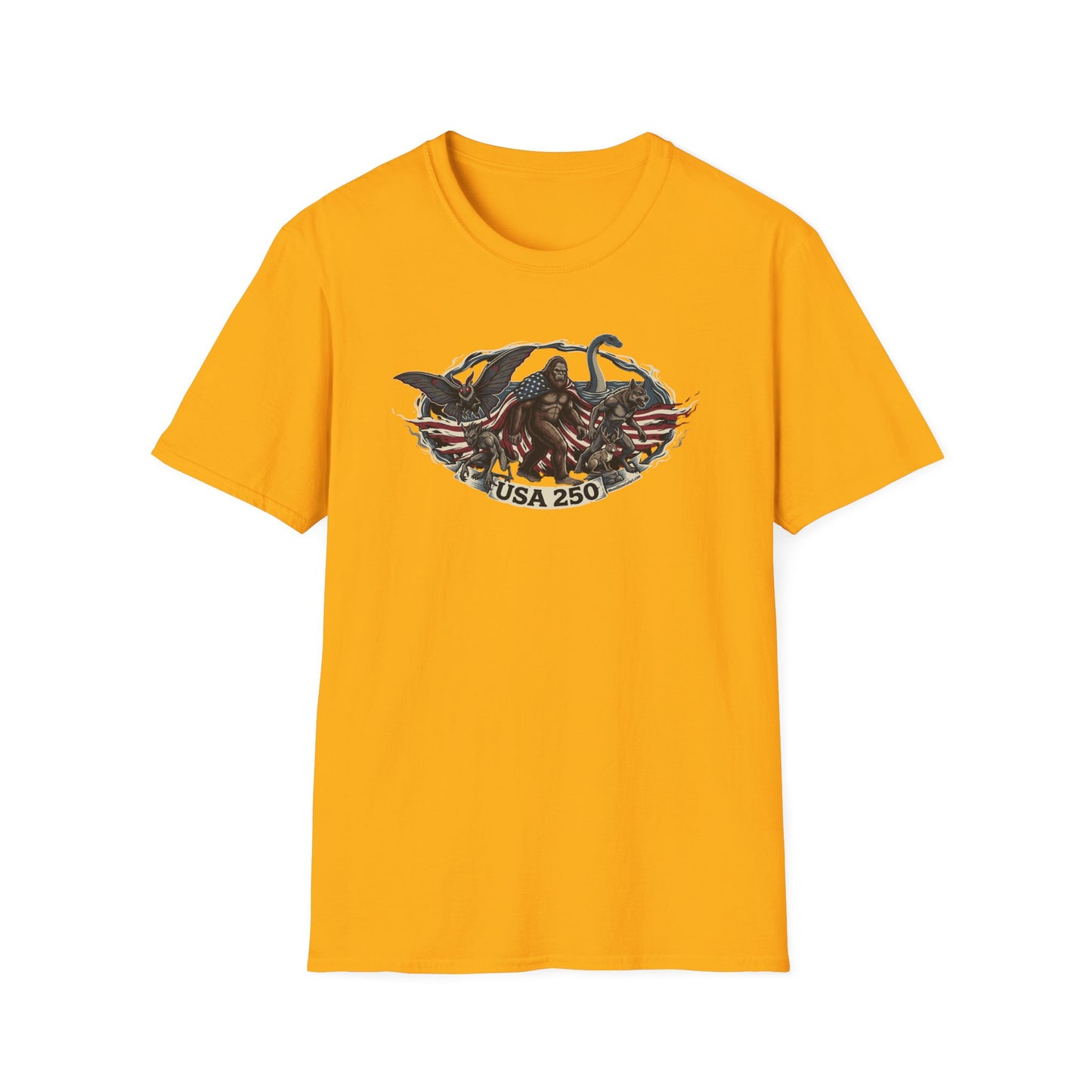 MoonShine Safari "USA 250- Cryptid Unisex Softstyle T-Shirt