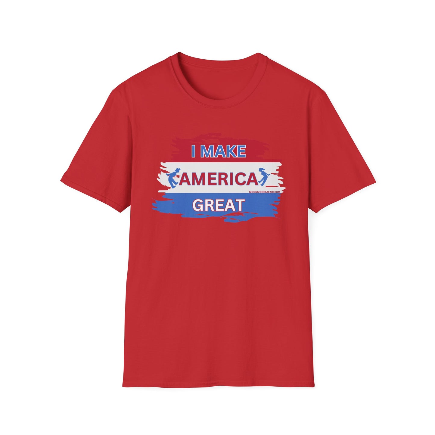 MoonShine Safari "I MAKE AMERICA GREAT" Unisex Softstyle T-Shirt