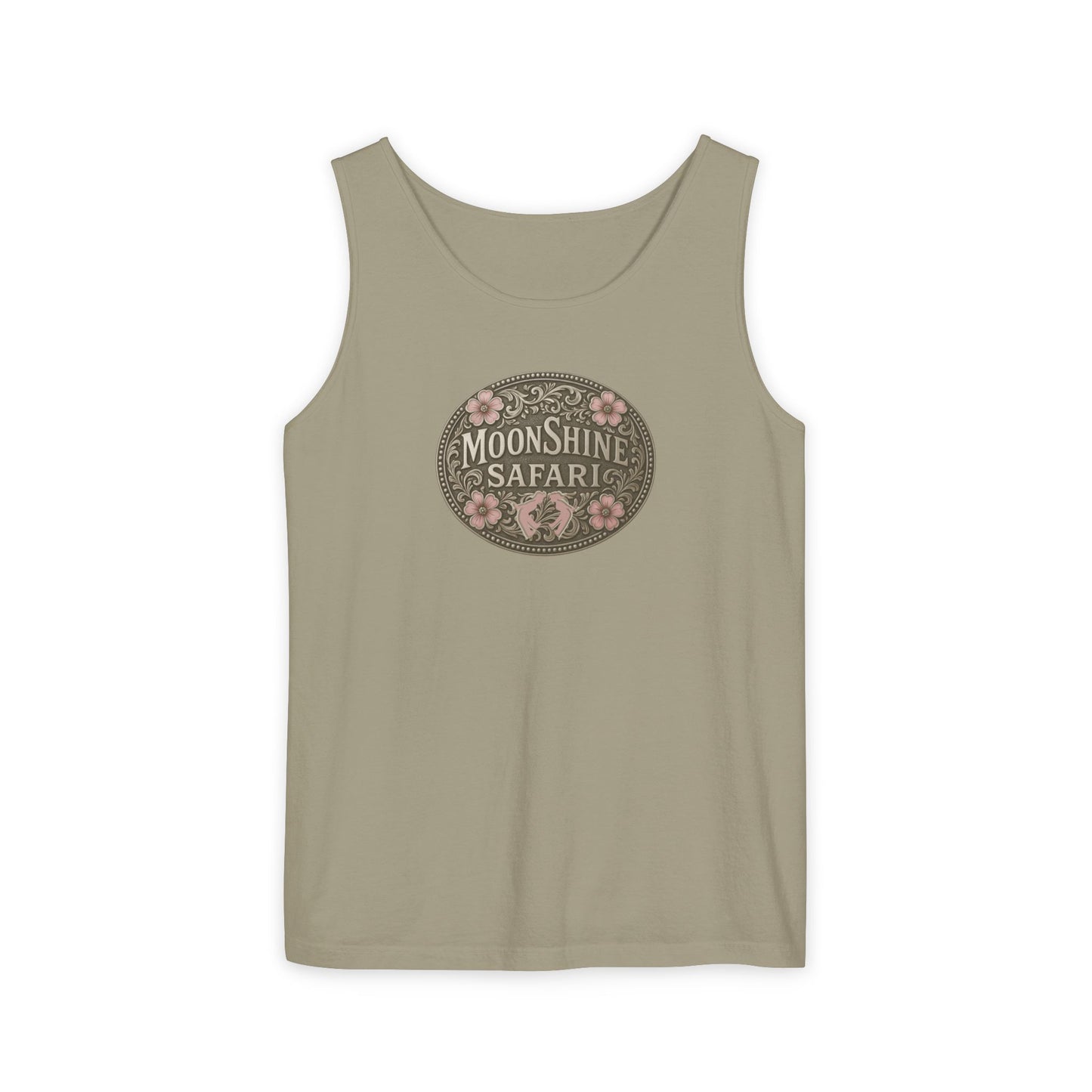 MoonShine Safari Women's Beltbuckle Unisex Garment-Dyed Tank Top
