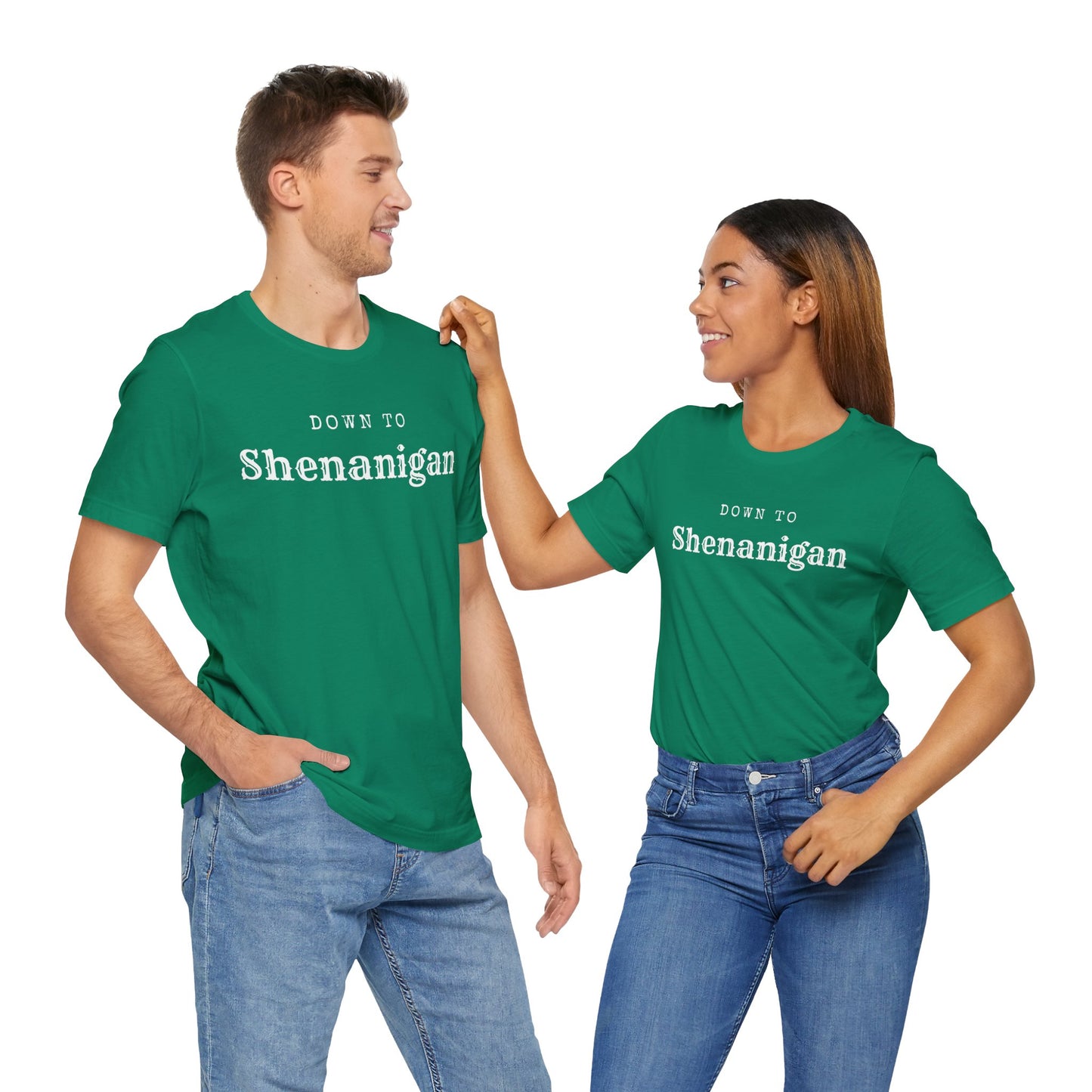 MoonShine Safari " Down to Shenanigan!" Unisex Jersey Short Sleeve Tee