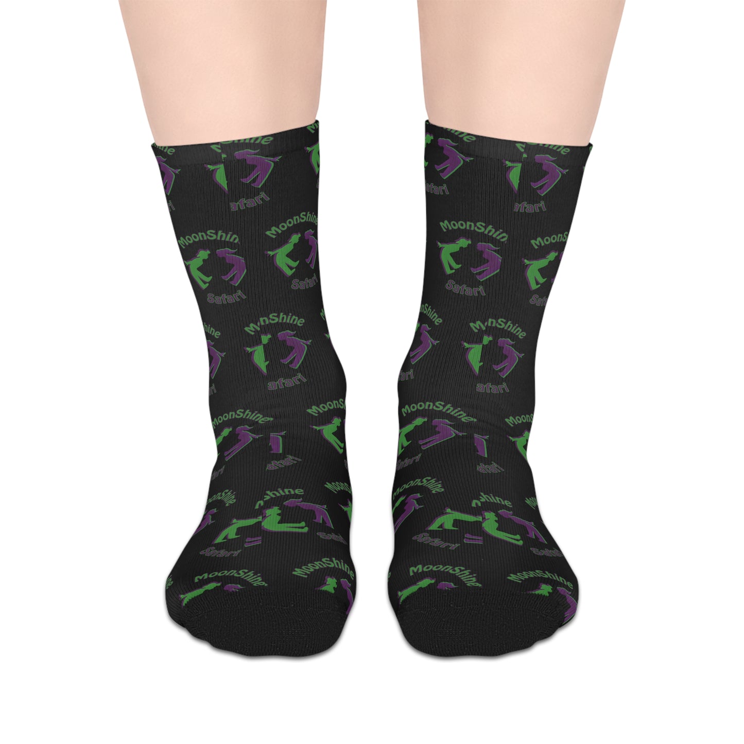 MoonShine Safari Logo Mid-length Socks