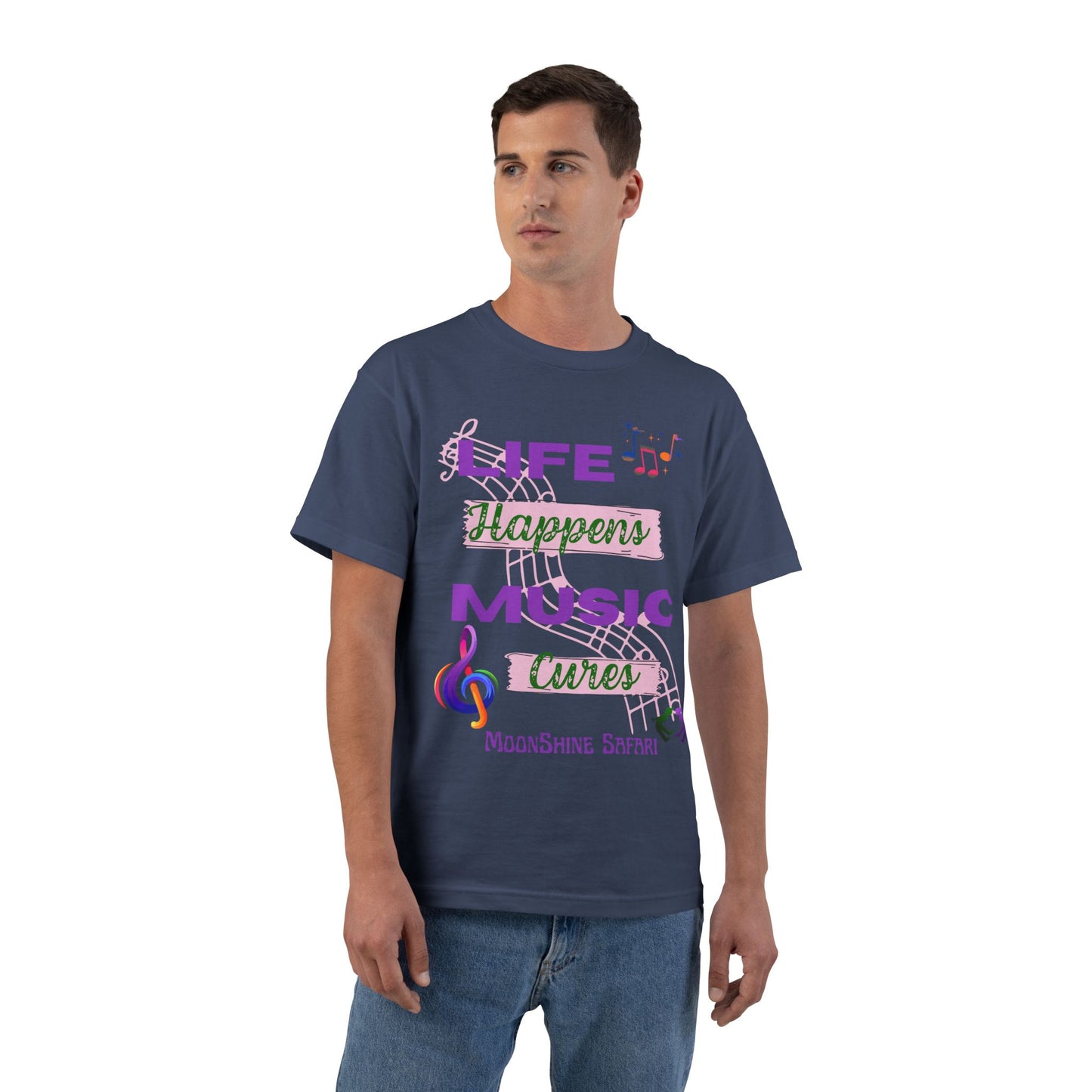 MoonShine Safari Music Cures Beefy-T®  Short-Sleeve T-Shirt