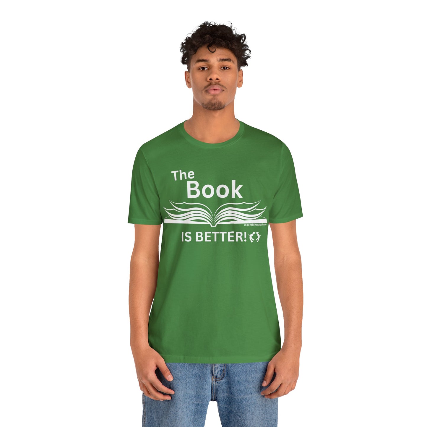 MoonShine Safari "The Book IS BETTER" Unisex Jersey Short Sleeve Tee