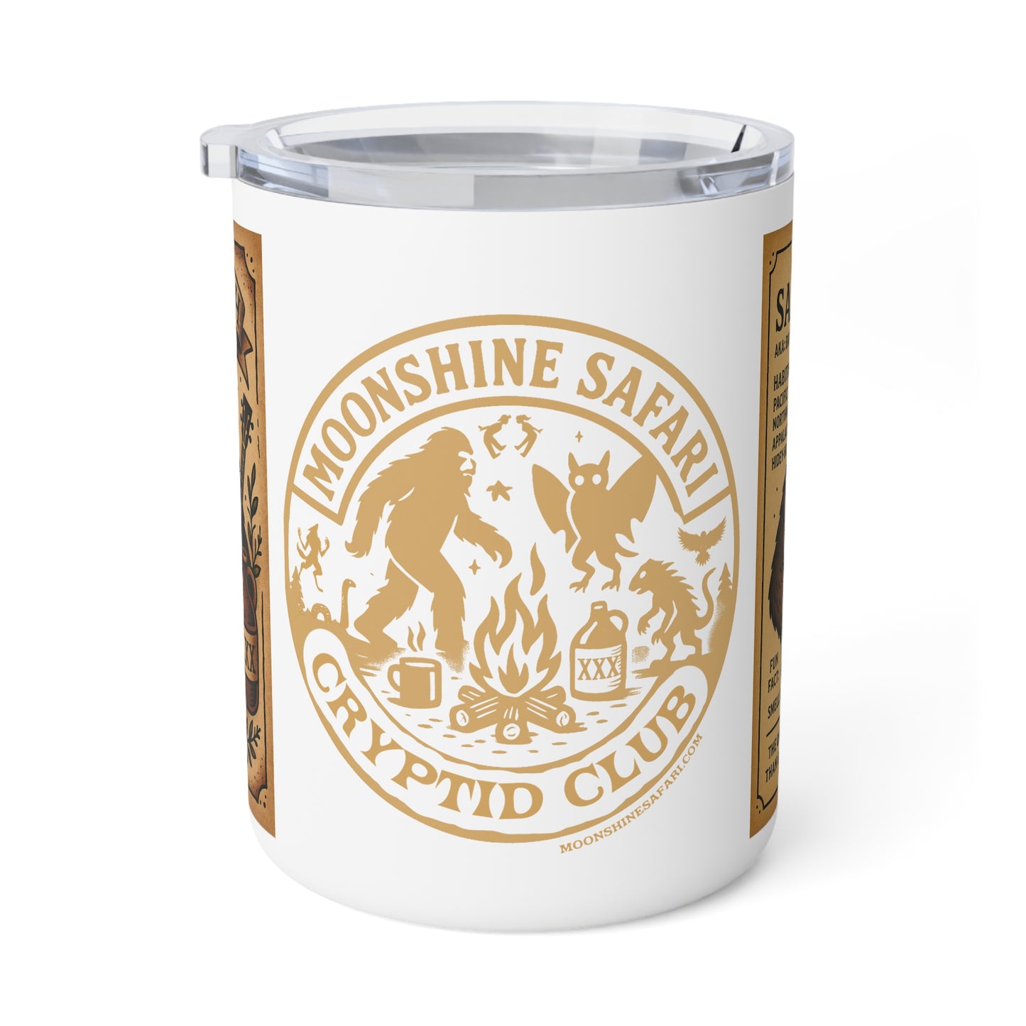 MoonShine Safari Cryptid Cup Collection [Sasquatch] Insulated Coffee Mug, 10oz