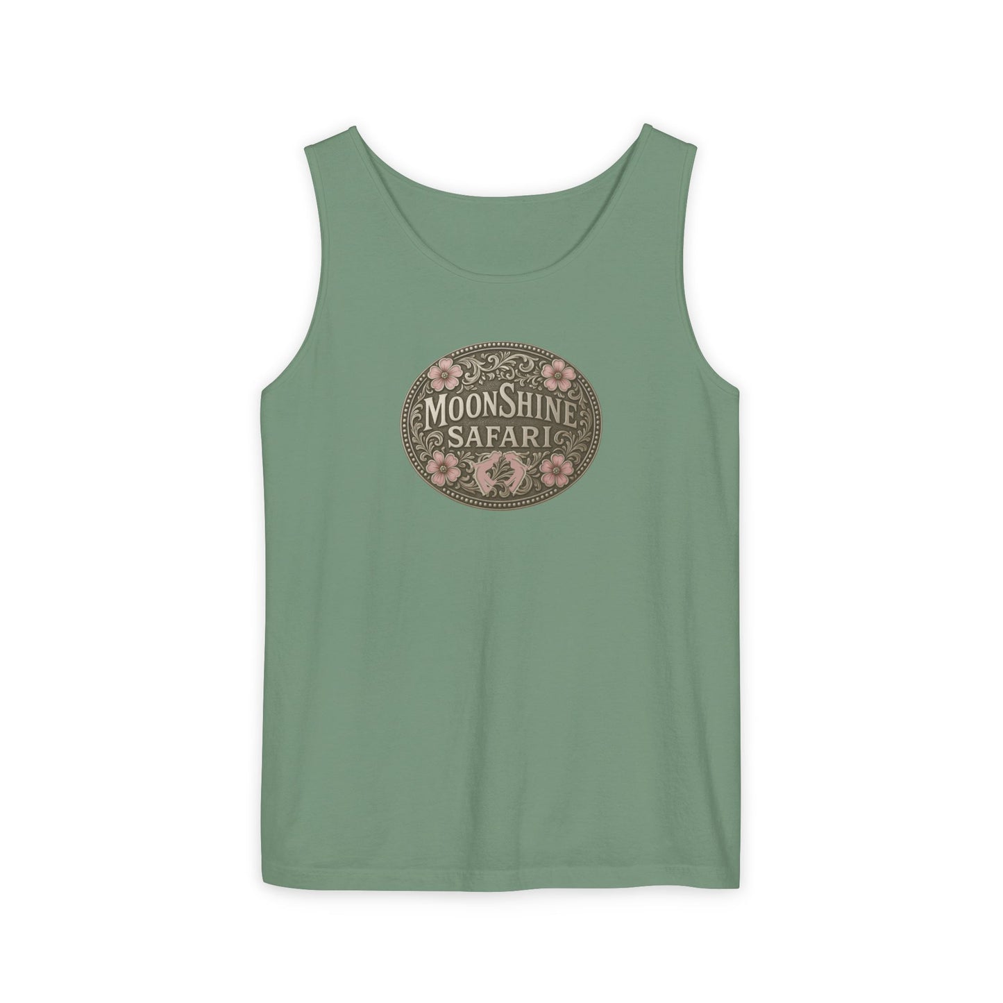 MoonShine Safari Women's Beltbuckle Unisex Garment-Dyed Tank Top