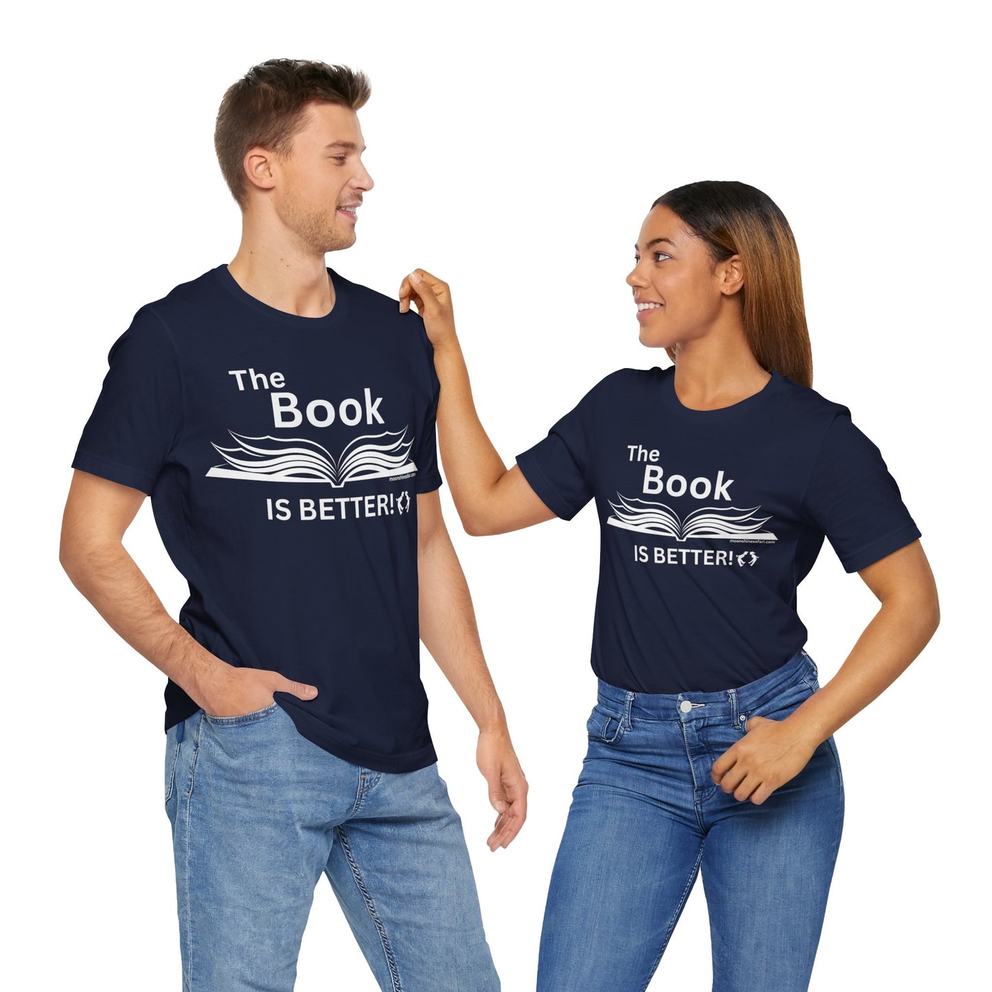 MoonShine Safari "The Book IS BETTER" Unisex Jersey Short Sleeve Tee