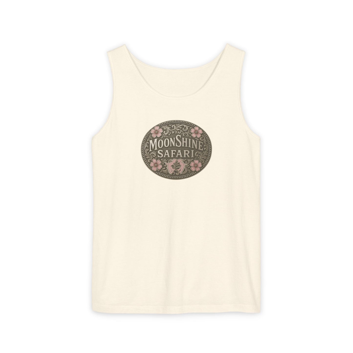 MoonShine Safari Women's Beltbuckle Unisex Garment-Dyed Tank Top