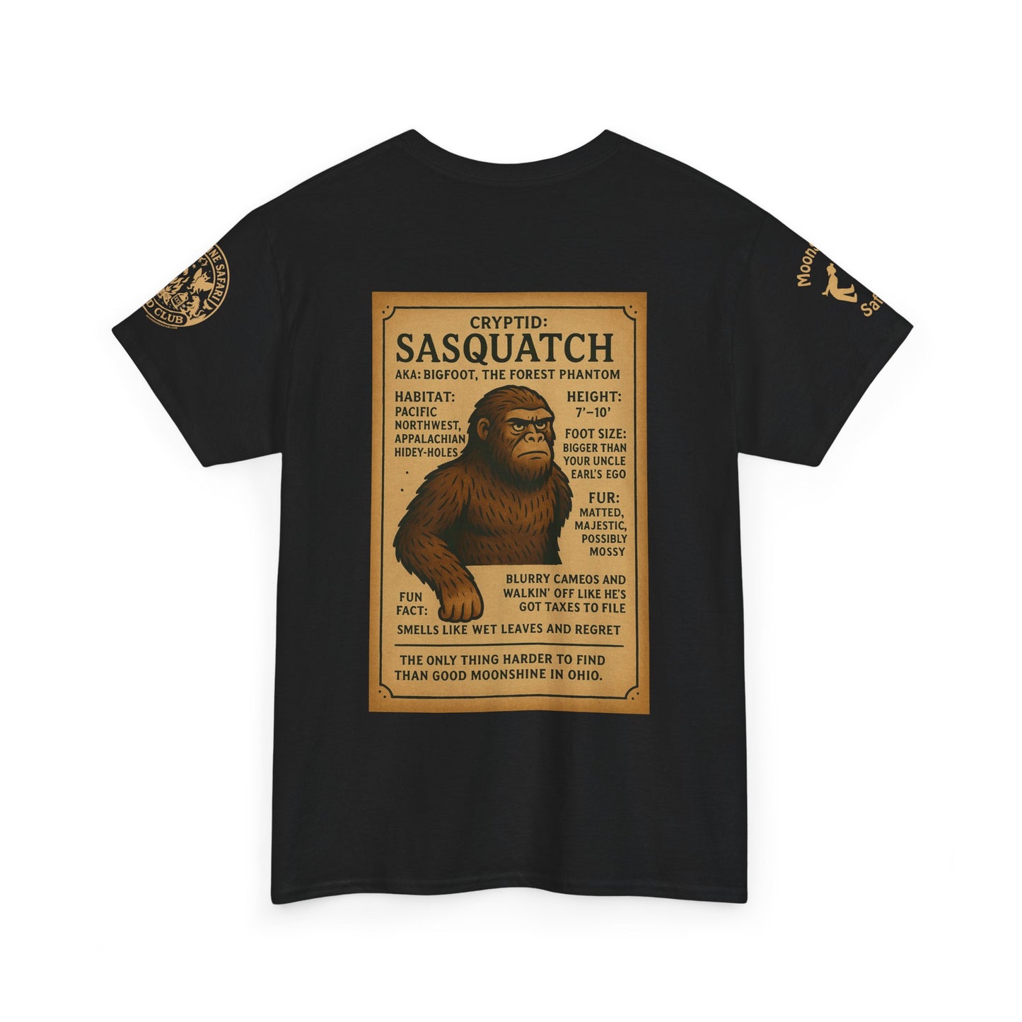 MoonShine Safari Cryptid Club Collection [Sasquatch] Unisex Heavy Cotton Tee
