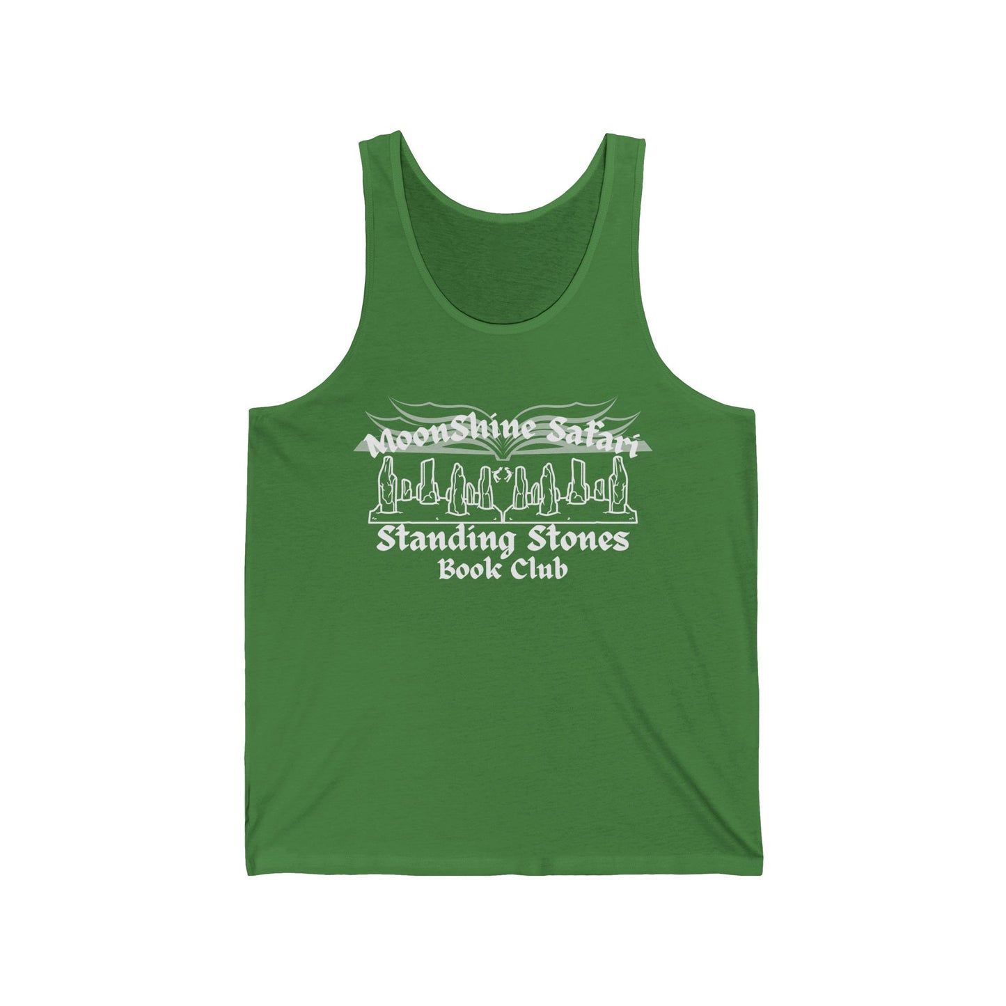 MoonShine Safari "Standing Stones Book Club" Unisex Jersey Tank