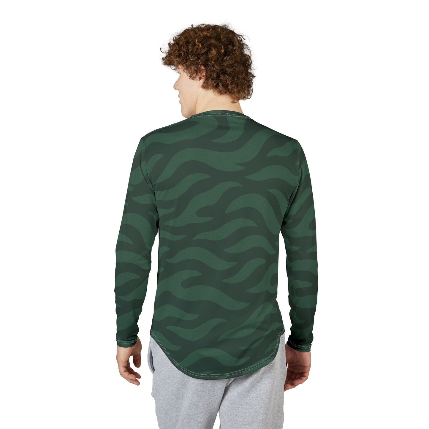 MoonShine Safari Cryptid Camo Collection [The Nessie] Unisex Performance Long Sleeve Shirt