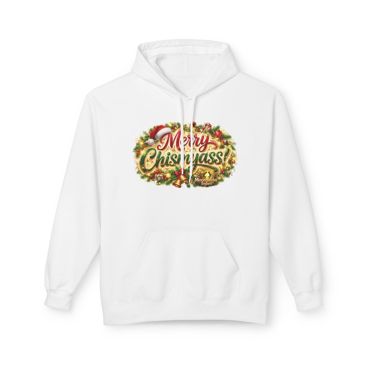 MoonShine Safari "Merry Chismyass!" Unisex Midweight Softstyle Fleece Hoodie