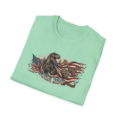 MoonShine Safari "USA 250- Dino" Unisex Softstyle T-Shirt