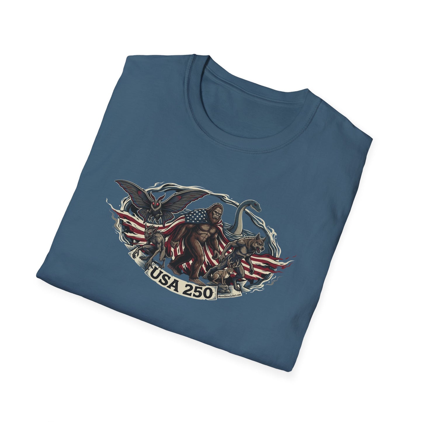 MoonShine Safari "USA 250- Cryptid Unisex Softstyle T-Shirt