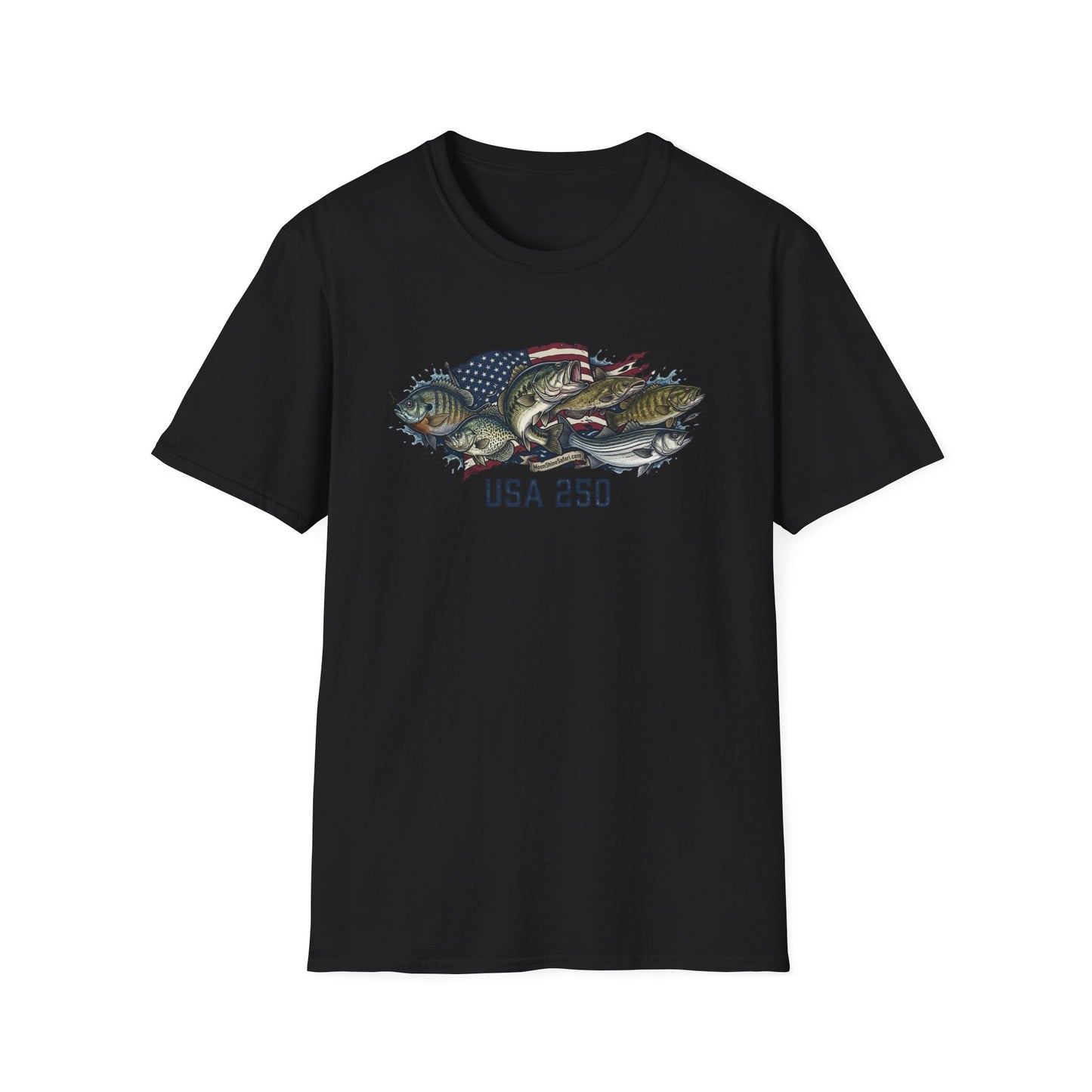 MoonShine Safari "USA 250 - Fish" Unisex Softstyle T-Shirt