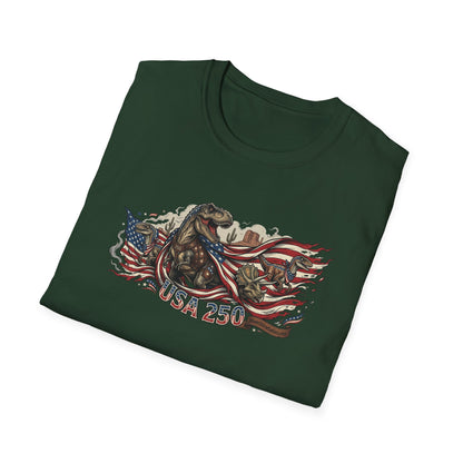MoonShine Safari "USA 250- Dino" Unisex Softstyle T-Shirt