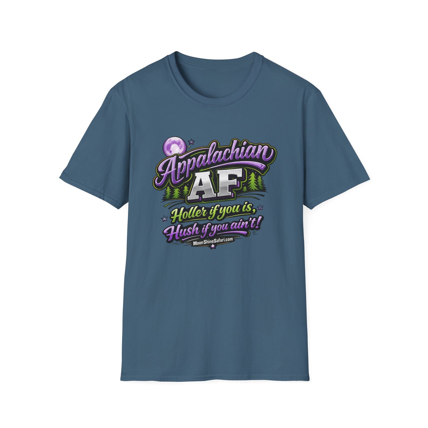 MoonShine Safari "Appalachian AF" Unisex Softstyle T-Shirt