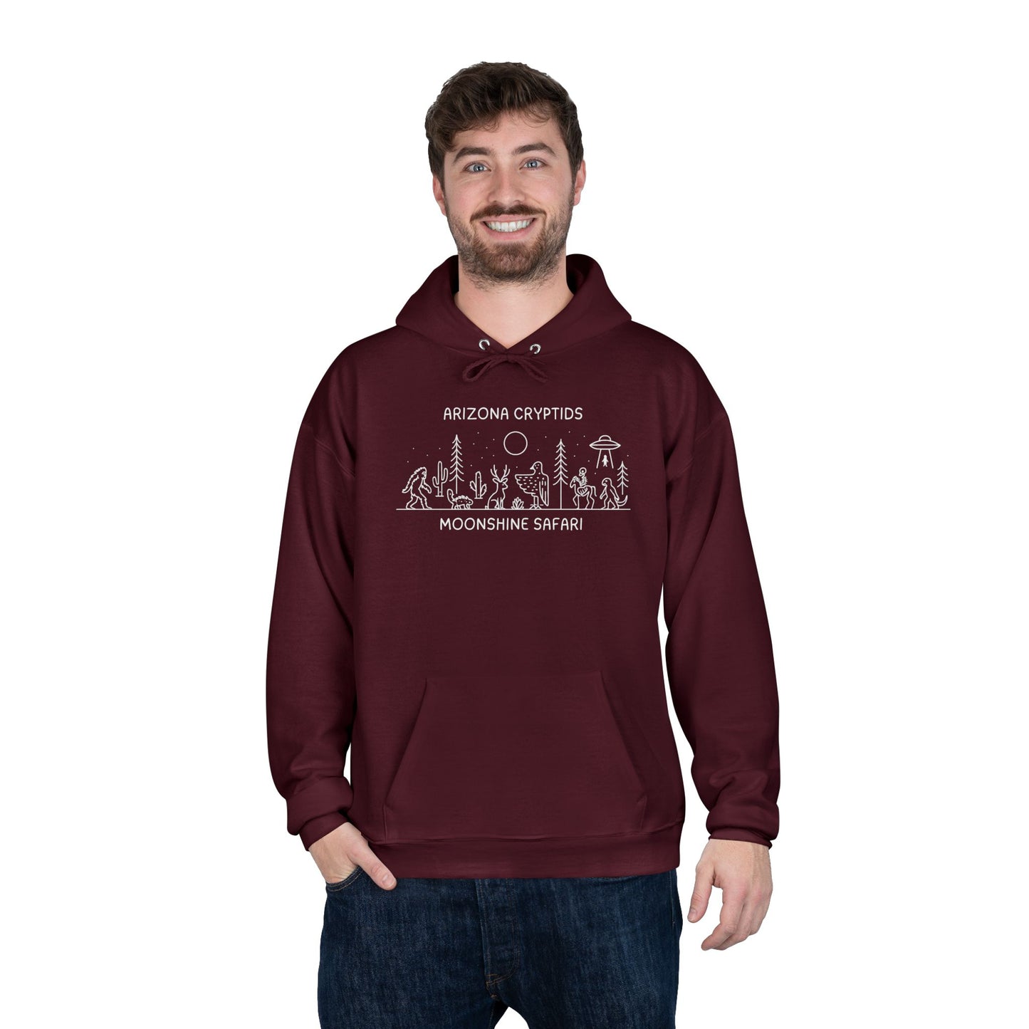 MoonShine Safari Arizona Cryptid Unisex  Pullover Hoodie Sweatshirt
