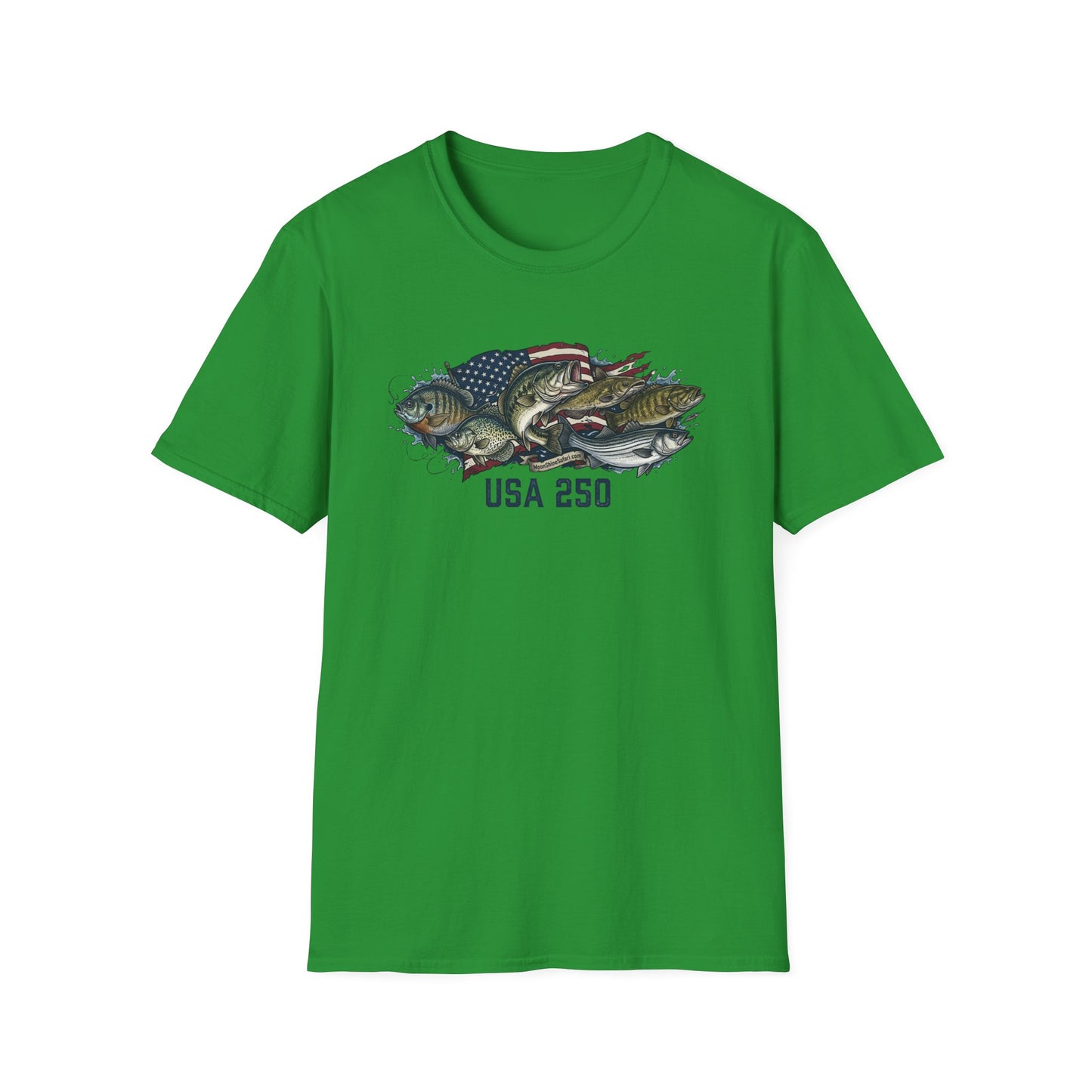 MoonShine Safari "USA 250 - Fish" Unisex Softstyle T-Shirt