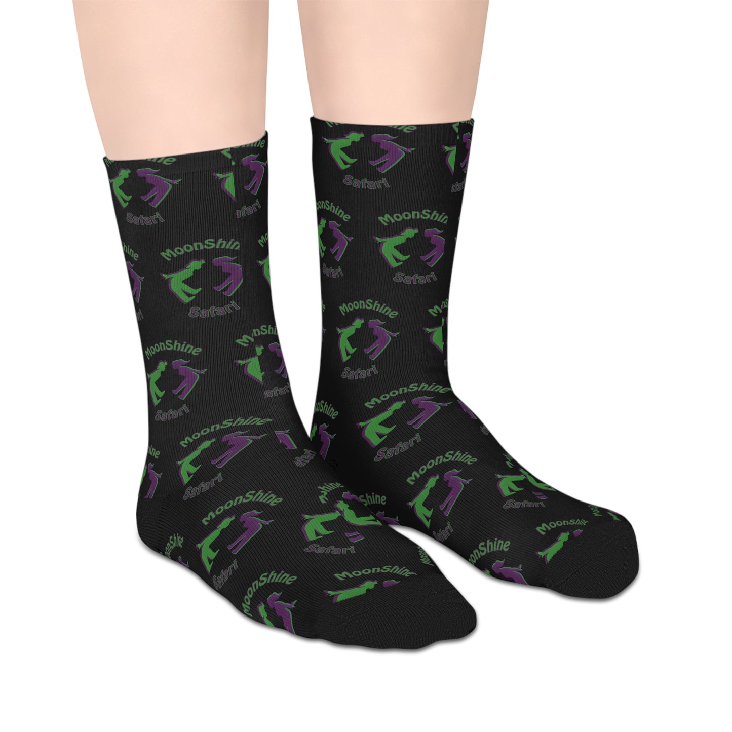 MoonShine Safari Logo Mid-length Socks