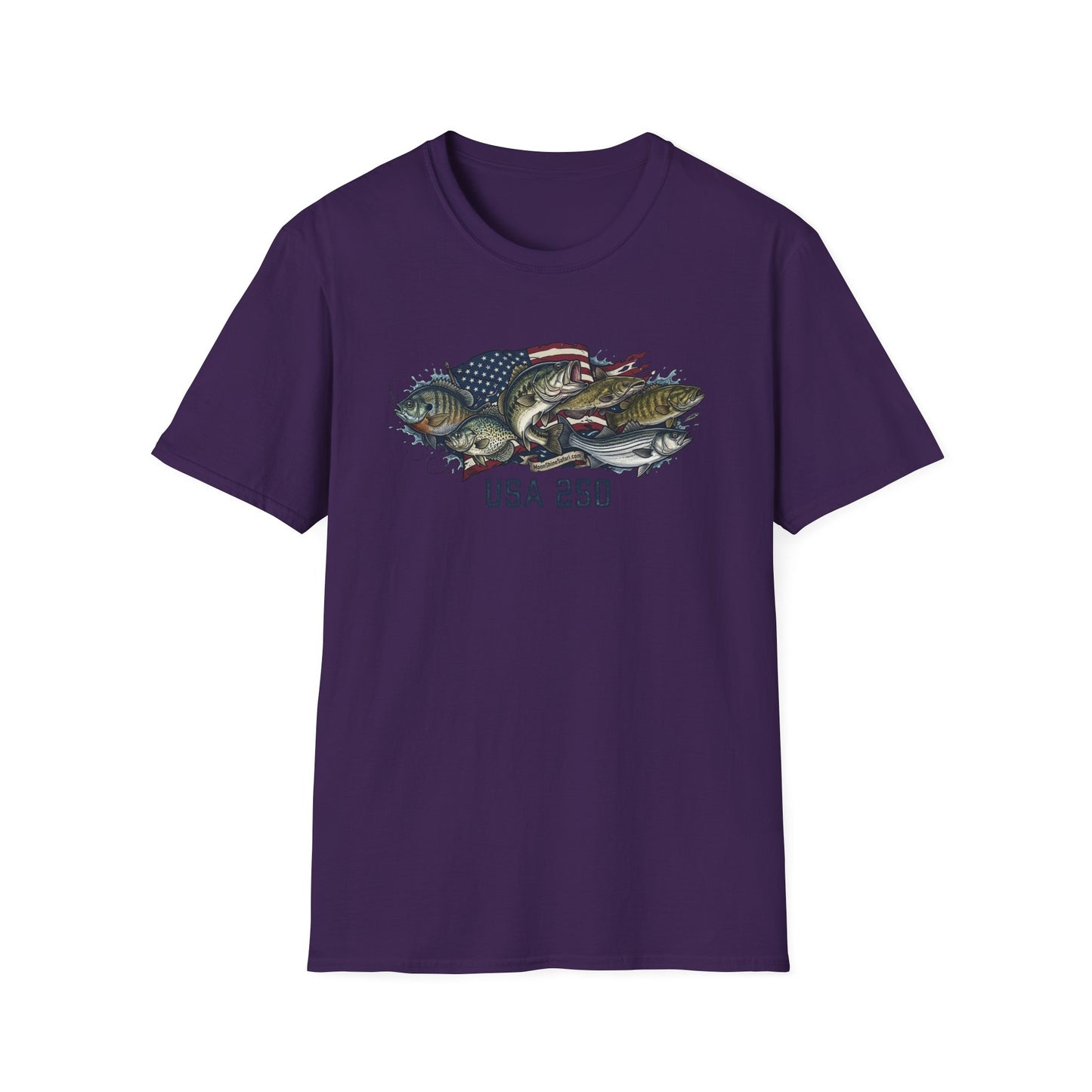 MoonShine Safari "USA 250 - Fish" Unisex Softstyle T-Shirt