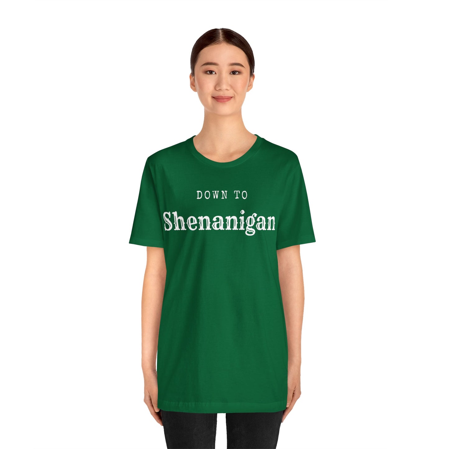 MoonShine Safari " Down to Shenanigan!" Unisex Jersey Short Sleeve Tee