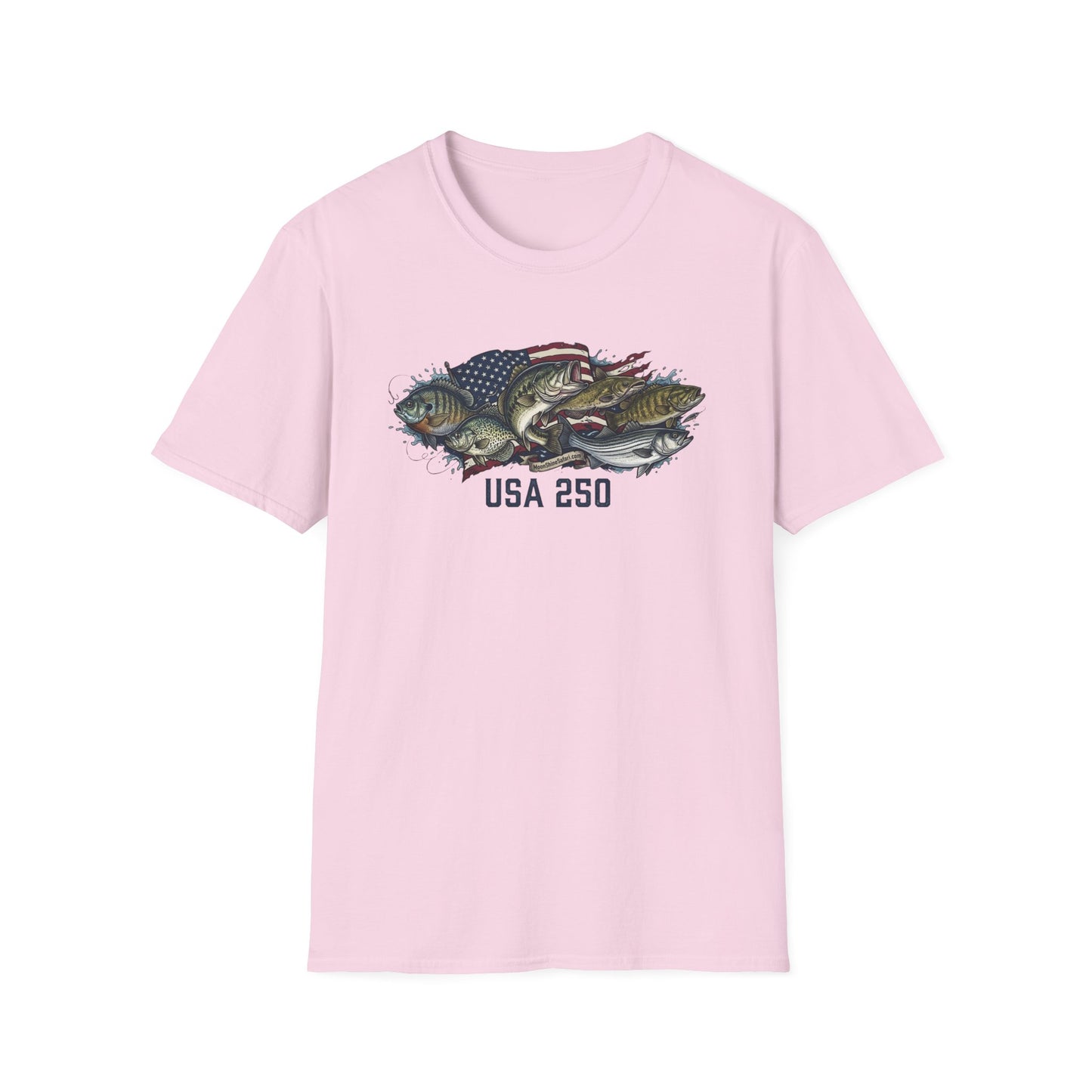MoonShine Safari "USA 250 - Fish" Unisex Softstyle T-Shirt