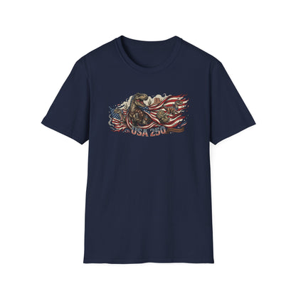 MoonShine Safari "USA 250- Dino" Unisex Softstyle T-Shirt