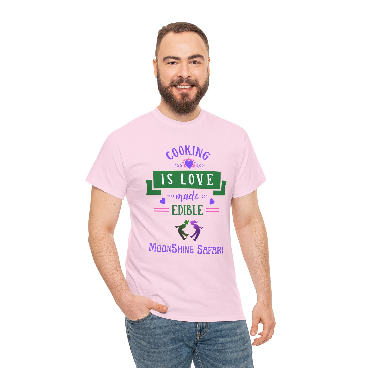 MoonShine Safari Cooking is Love Unisex Heavy Cotton Tee