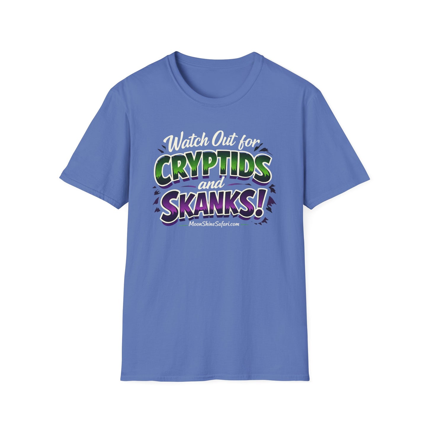 MoonShine Safari "Cryptids & Skanks" Unisex Softstyle T-Shirt
