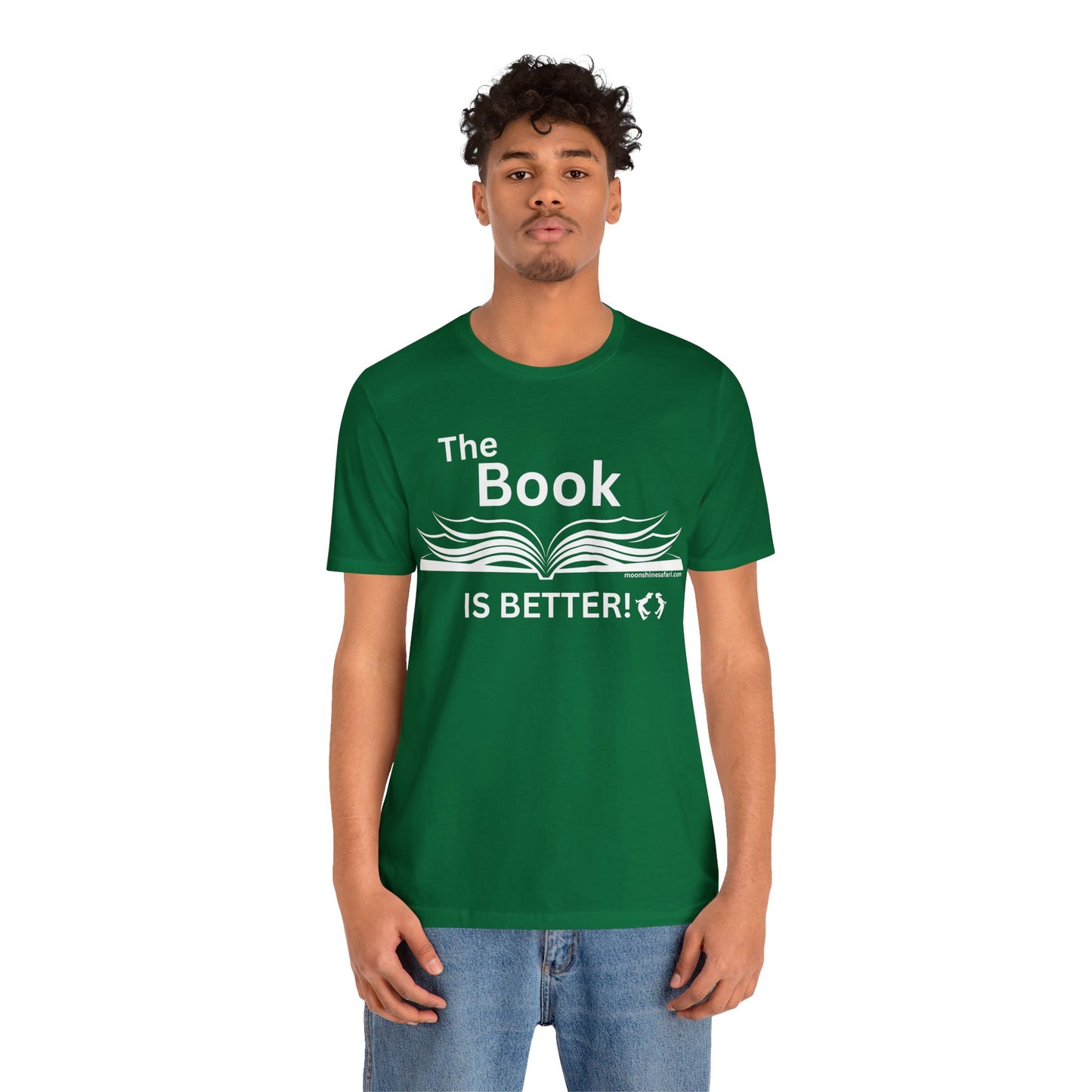 MoonShine Safari "The Book IS BETTER" Unisex Jersey Short Sleeve Tee