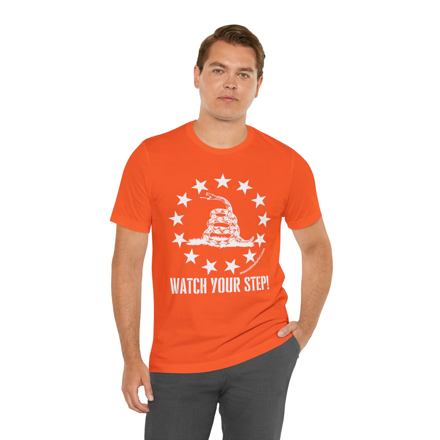 MoonShine Safar Watch Your Step Unisex Jersey Short Sleeve Tee