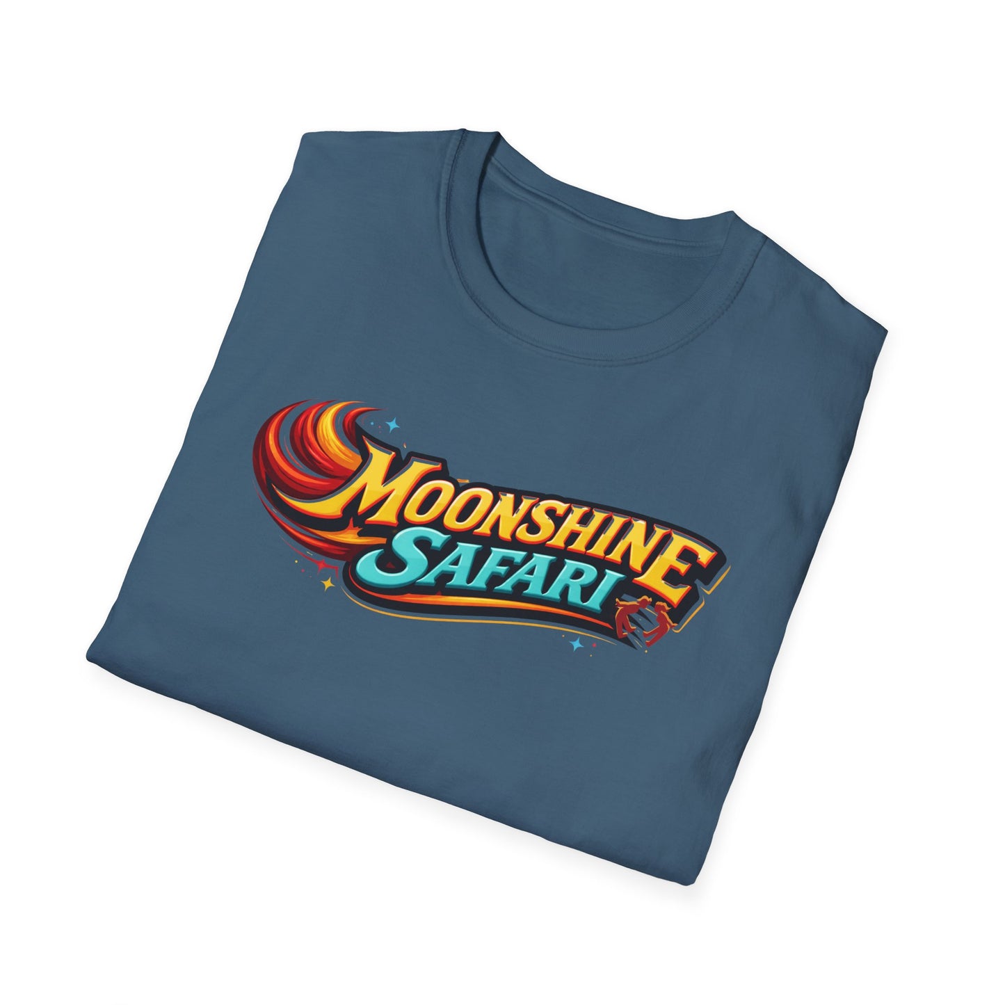 MoonShine Safari "FLT" (flame letter tee) Unisex Softstyle T-Shirt