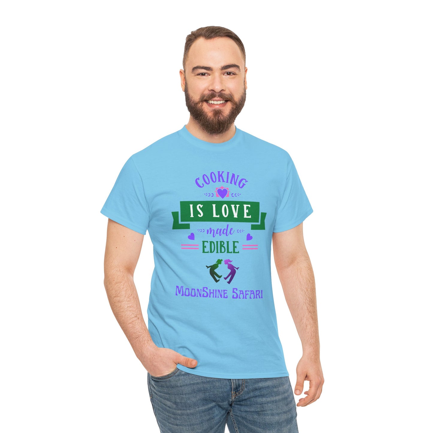 MoonShine Safari Cooking is Love Unisex Heavy Cotton Tee