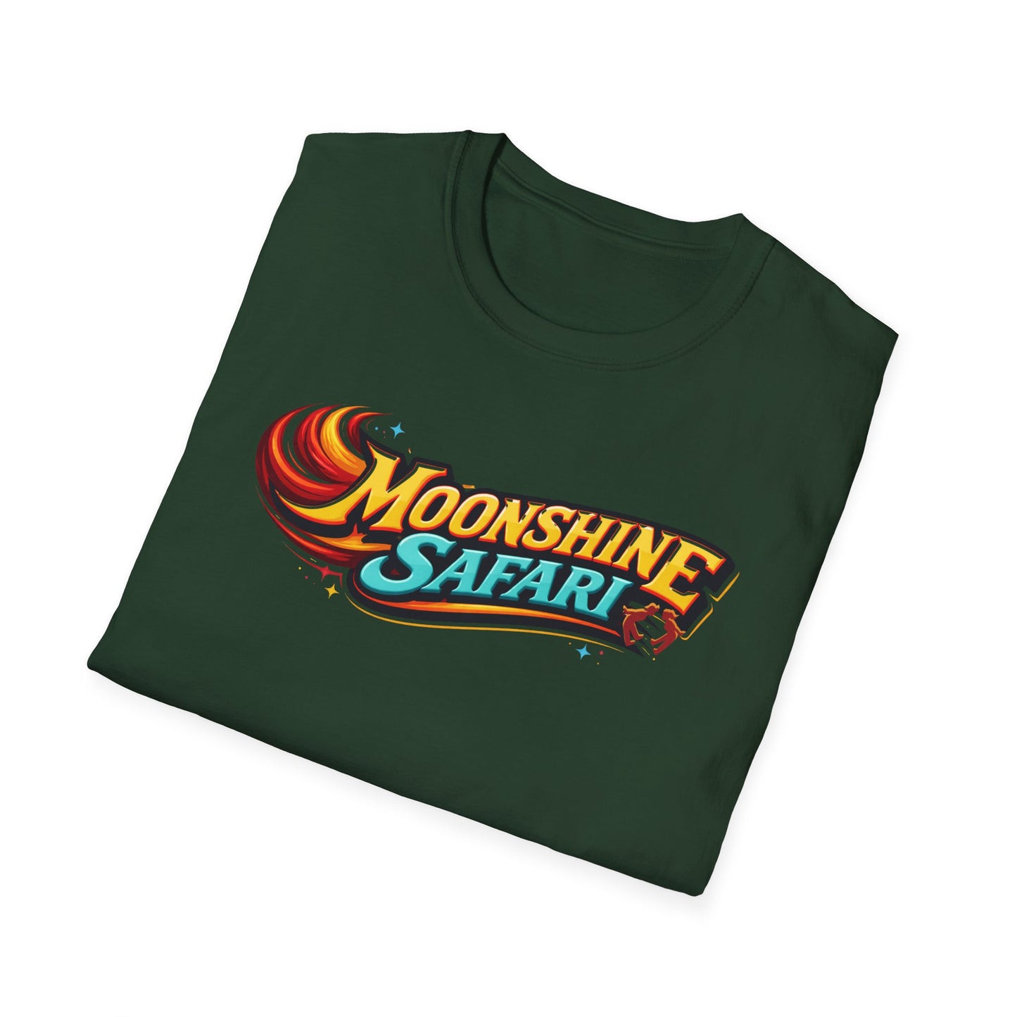MoonShine Safari "FLT" (flame letter tee) Unisex Softstyle T-Shirt