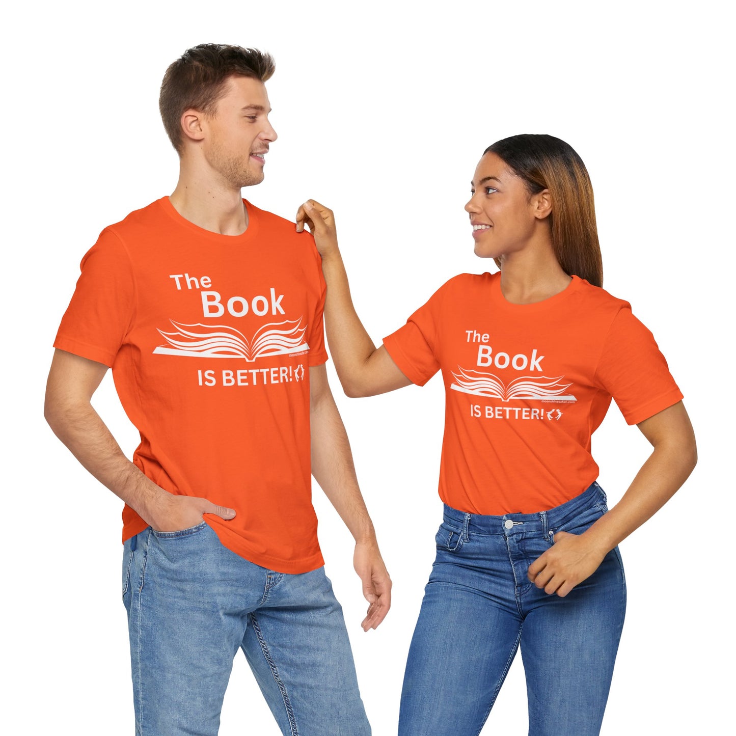 MoonShine Safari "The Book IS BETTER" Unisex Jersey Short Sleeve Tee